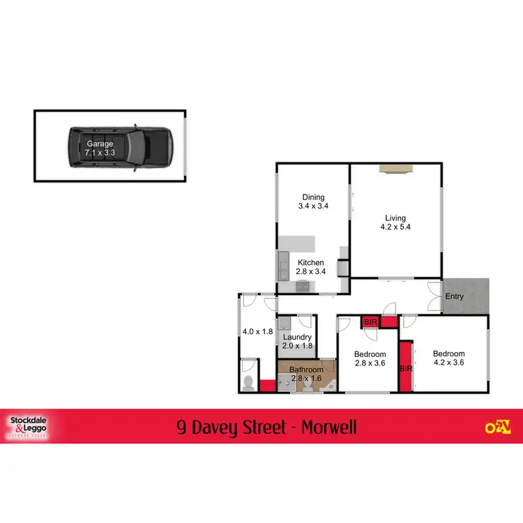 Floorplan of Homely house listing, 9 Davey Street, Morwell VIC 3840