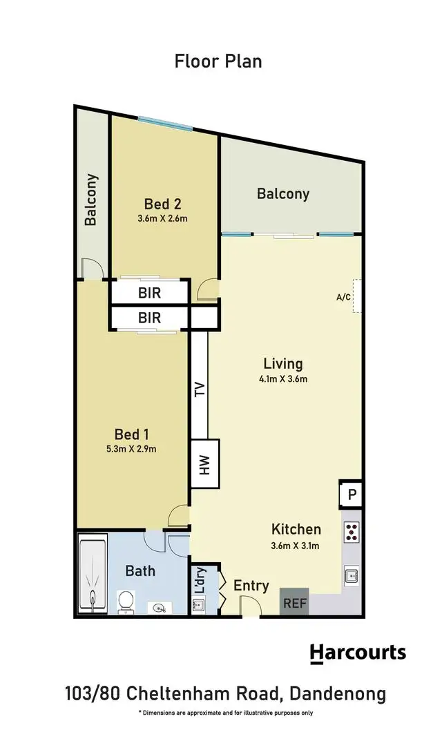 Floorplan of Homely apartment listing, 103/80 Cheltenham Road, Dandenong VIC 3175
