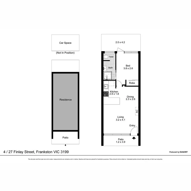 Floorplan of Homely unit listing, 4/27 Finlay Street, Frankston VIC 3199