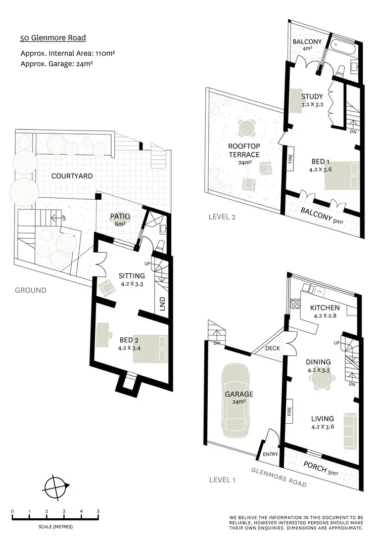 Floorplan of Homely terrace listing, 50 Glenmore Road & 33 Hopewell Street, Paddington NSW 2021