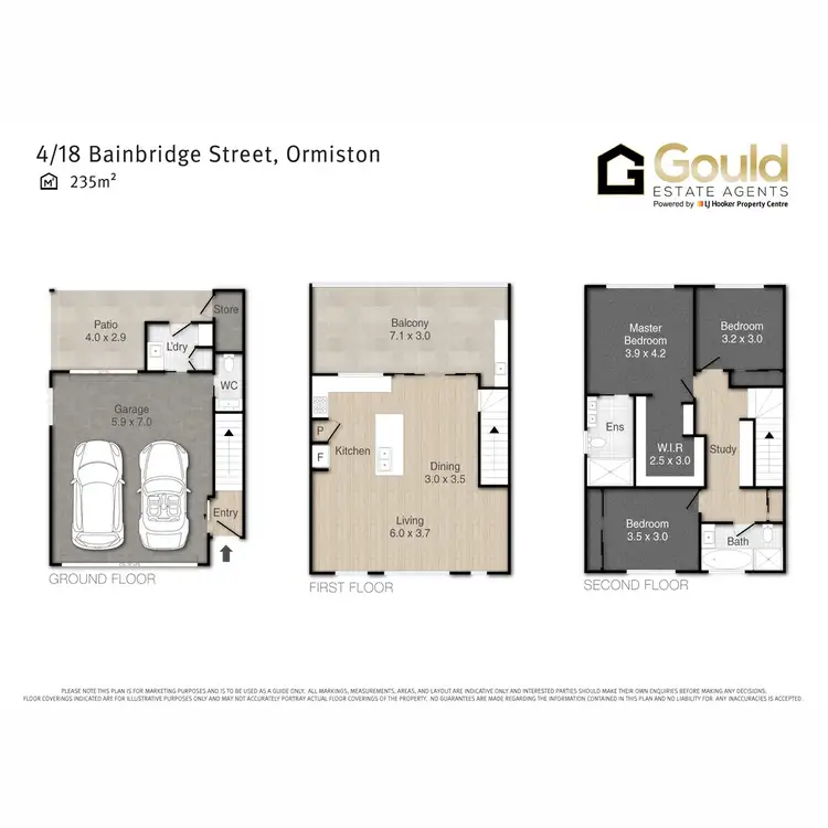 Floorplan of Homely townhouse listing, 4/18 Bainbridge Street, Ormiston QLD 4160