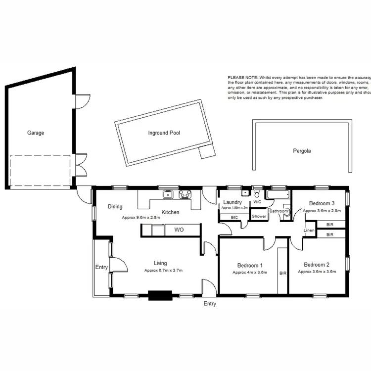 Floorplan of Homely house listing, 2 Waterhouse Court, Port Augusta SA 5700