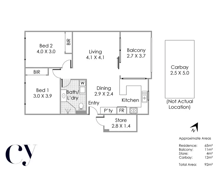 Floorplan of Homely apartment listing, 33/7 Durnin Avenue, Beeliar WA 6164
