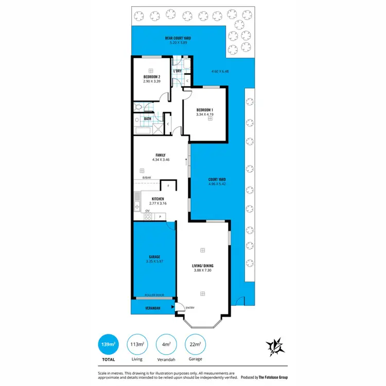 Floorplan of Homely semi-detached listing, 494a Magill Road, Magill SA 5072