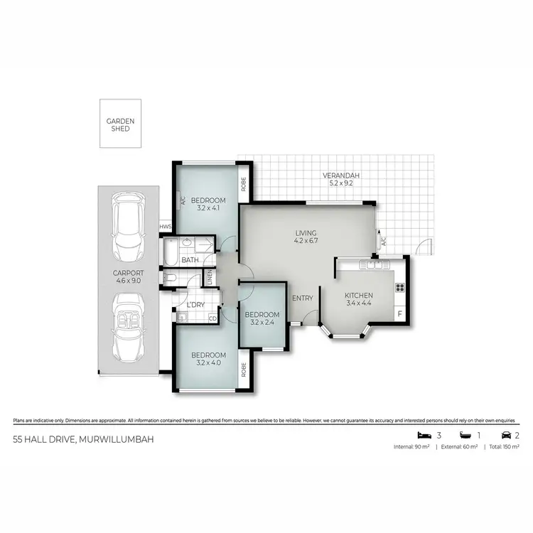 Floorplan of Homely house listing, 55 Hall Drive, Murwillumbah NSW 2484