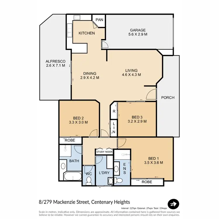 Floorplan of Homely unit listing, 8/279 Mackenzie Street, Centenary Heights QLD 4350