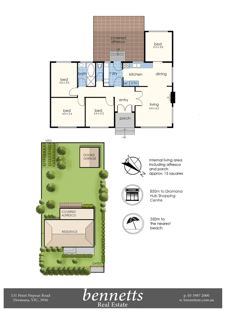 Floorplan of Homely house listing, 30 Kangerong Avenue, Dromana VIC 3936