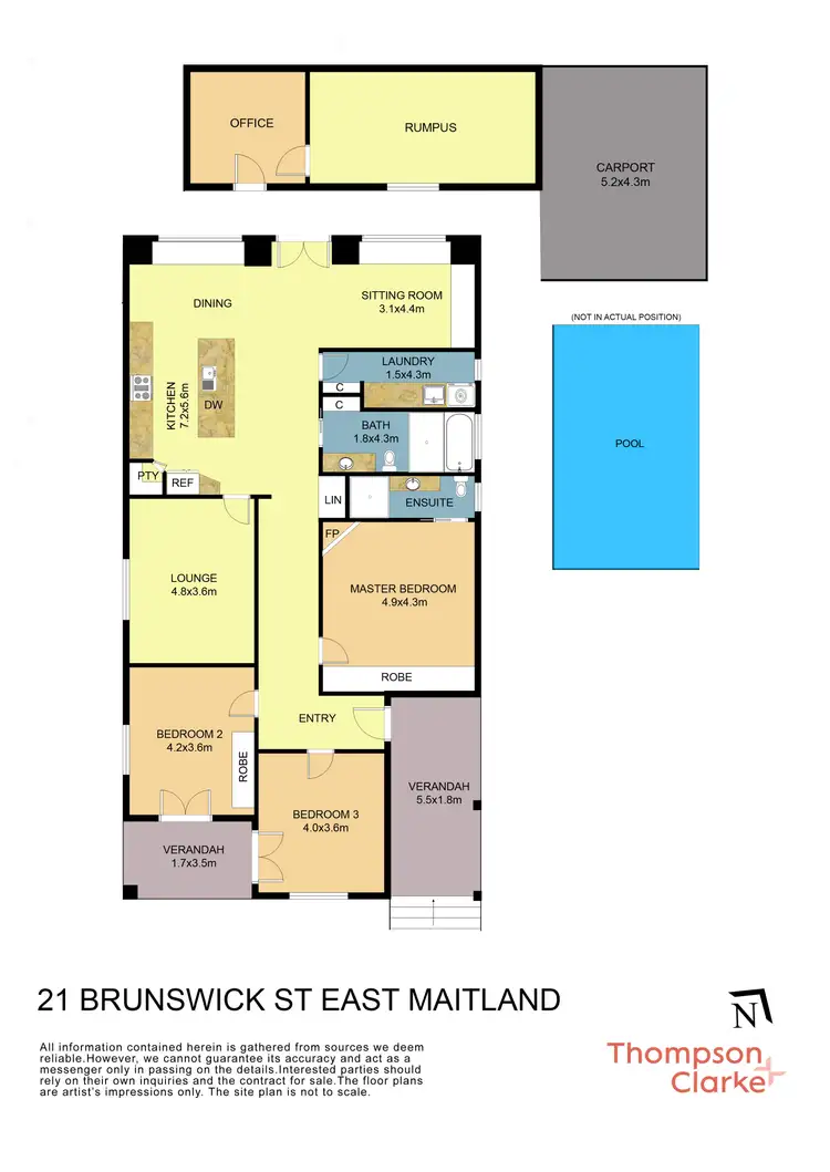 Floorplan of Homely house listing, 21 Brunswick Street, East Maitland NSW 2323