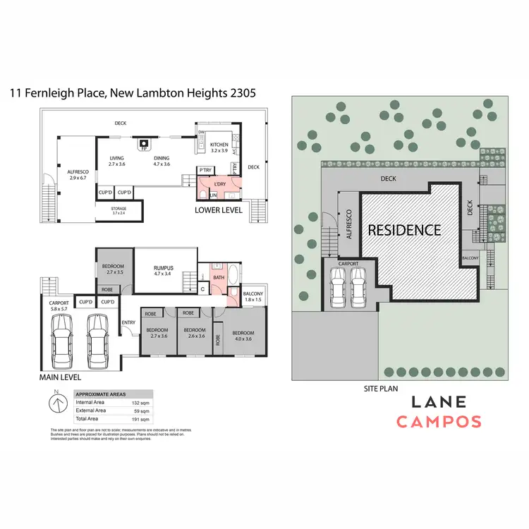 Floorplan of Homely house listing, 11 Fernleigh Place, New Lambton Heights NSW 2305