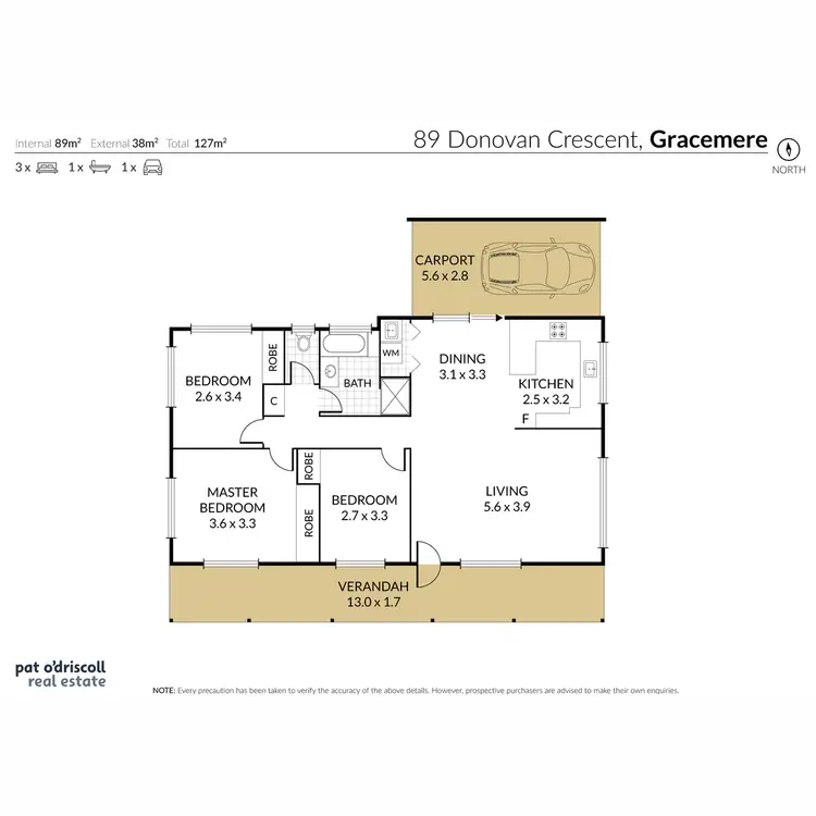 Floorplan of Homely house listing, 89 Donovan Crescent, Gracemere QLD 4702