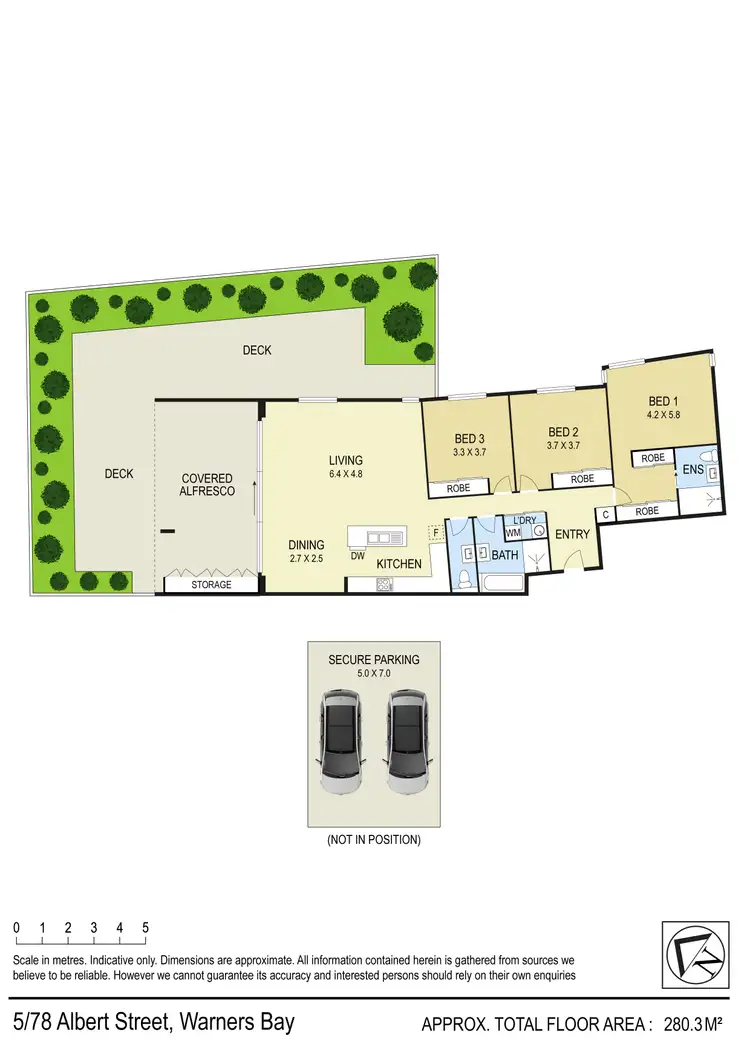 Floorplan of Homely apartment listing, 5/78 Albert Street, Warners Bay NSW 2282