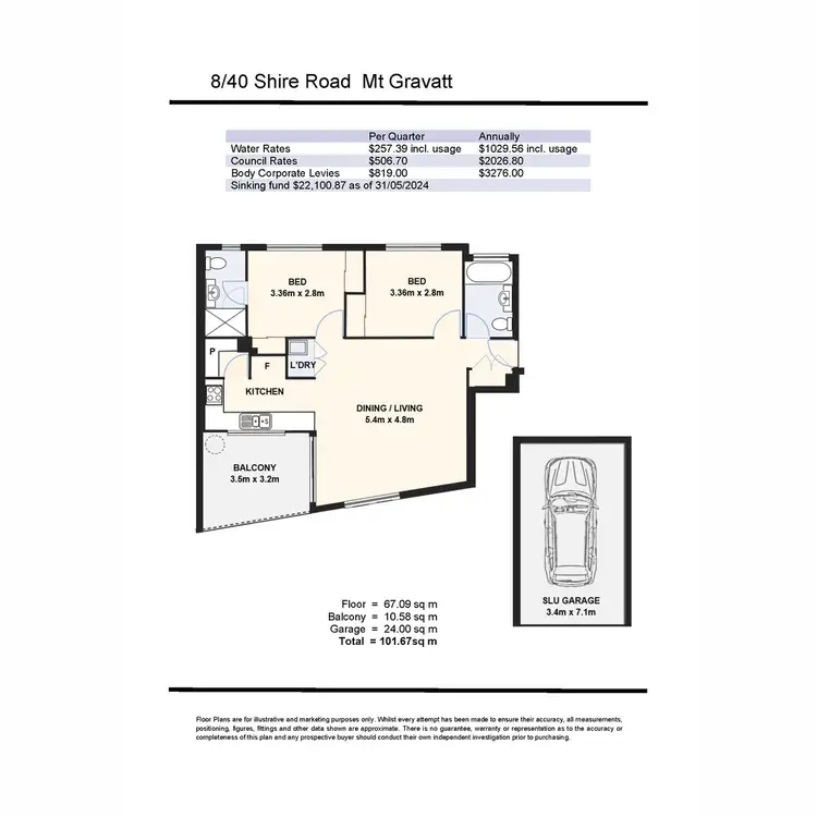 Floorplan of Homely apartment listing, 8/40 Shire Road, Mount Gravatt QLD 4122
