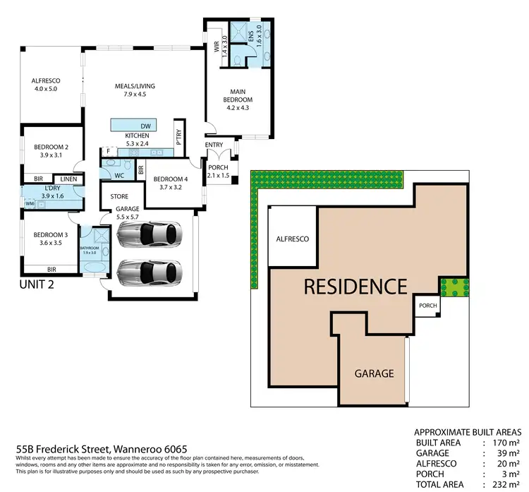 Floorplan of Homely house listing, 55B Frederick Street, Wanneroo WA 6065