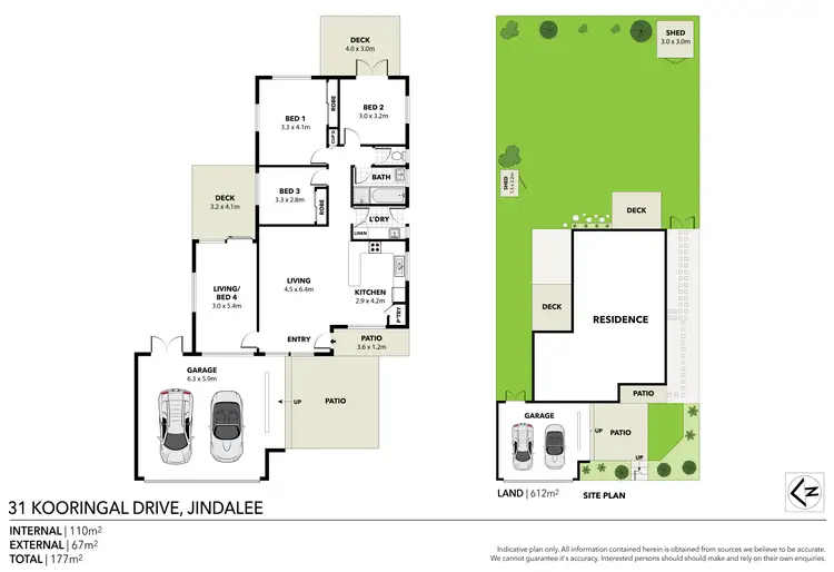 Floorplan of Homely house listing, 31 Kooringal Drive, Jindalee QLD 4074