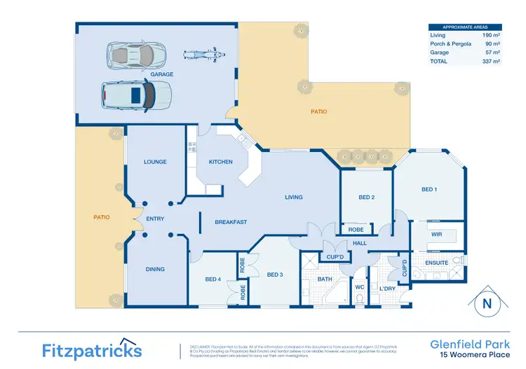 Floorplan of Homely house listing, 15 Woomera Place, Glenfield Park NSW 2650