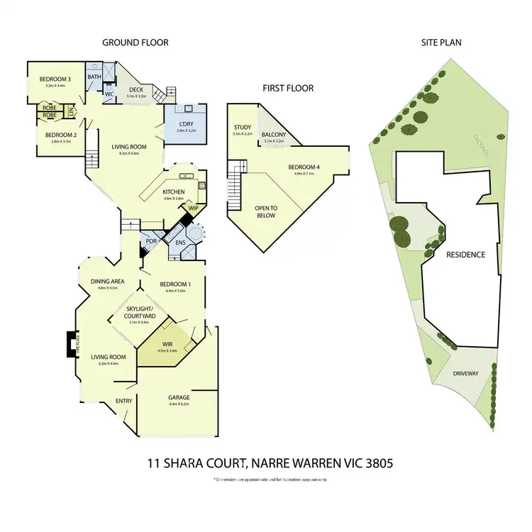 Floorplan of Homely house listing, 11 Shara Court, Narre Warren VIC 3805