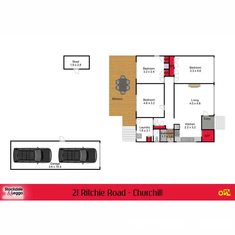 Floorplan of Homely house listing, 21 Ritchie Road, Churchill VIC 3842