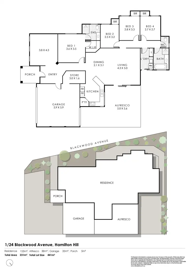 Floorplan of Homely house listing, 1/24 Blackwood Avenue, Hamilton Hill WA 6163