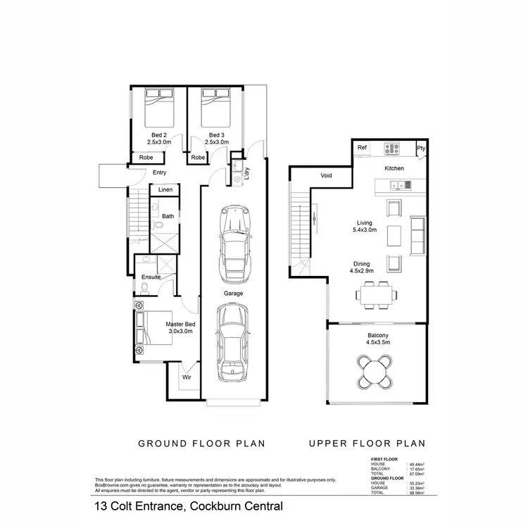 Floorplan of Homely house listing, 13 Colt Entrance, Cockburn Central WA 6164