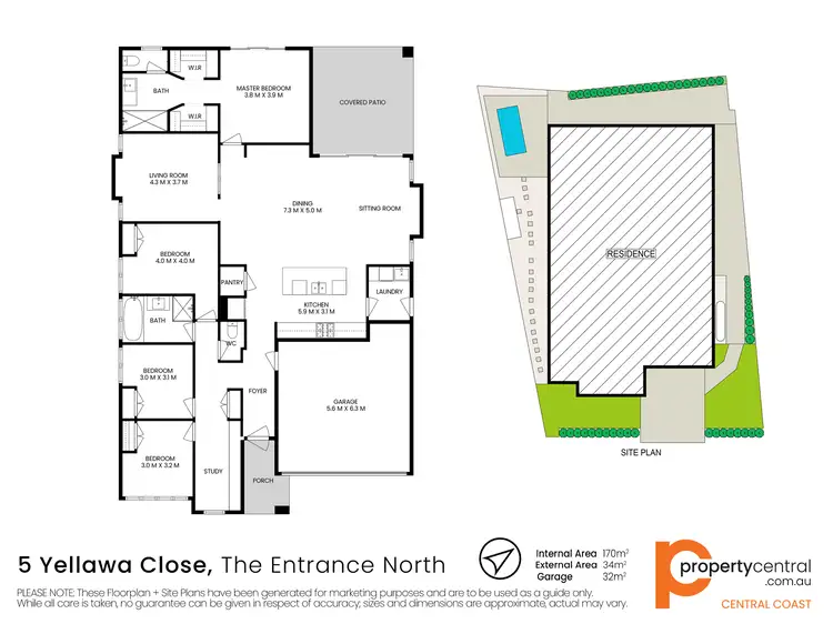 Floorplan of Homely house listing, 5 Yellawa Close, The Entrance North NSW 2261
