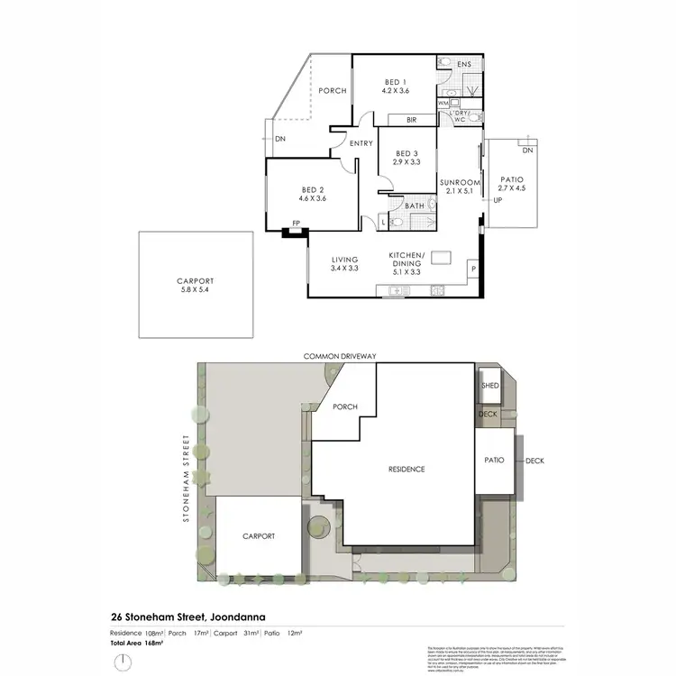 Floorplan of Homely house listing, 26 Stoneham Street, Joondanna WA 6060