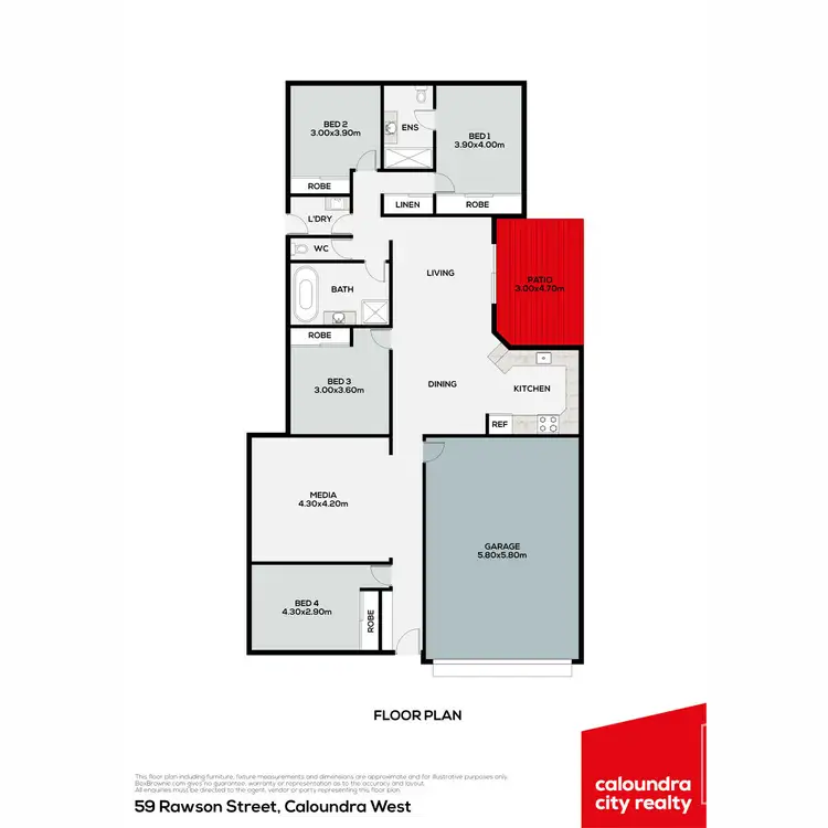 Floorplan of Homely house listing, 59 Rawson Street, Caloundra West QLD 4551