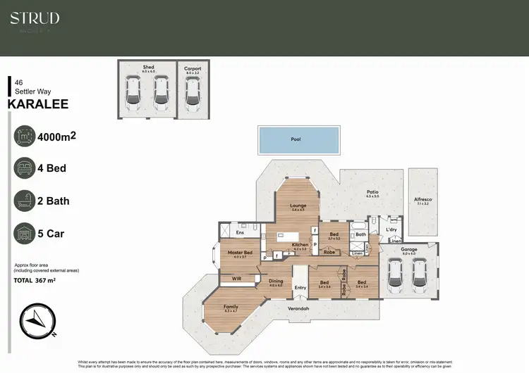 Floorplan of Homely house listing, 46 Settler Way, Karalee QLD 4306
