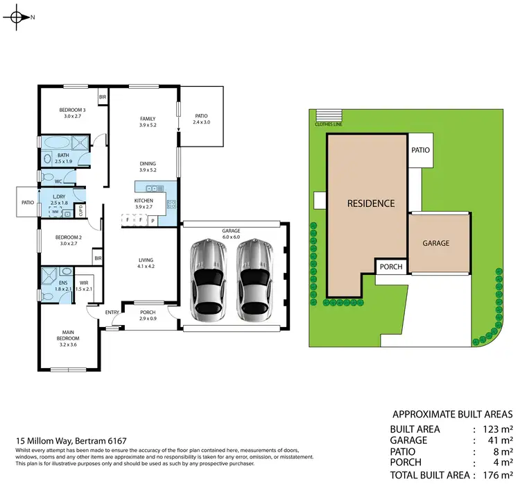 Floorplan of Homely house listing, 15 Millom Way, Bertram WA 6167