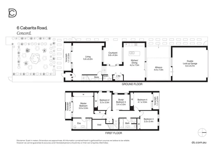 Floorplan of Homely semi-detached listing, 6 Cabarita Road, Concord NSW 2137