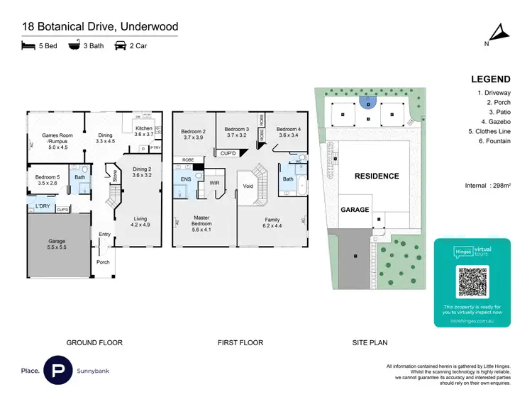 Floorplan of Homely house listing, 18 Botanical Drive, Underwood QLD 4119