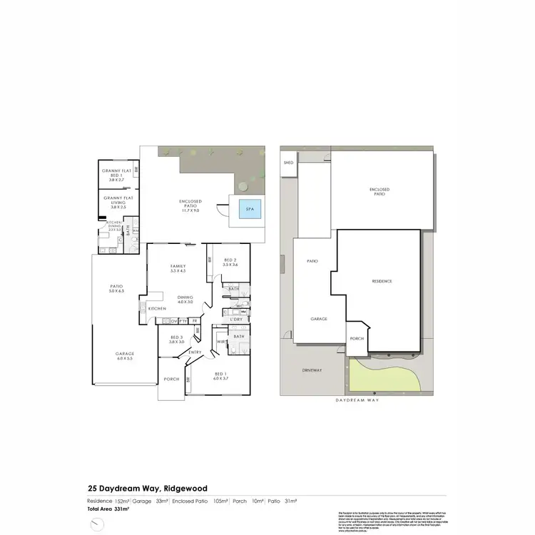 Floorplan of Homely house listing, 25 Daydream Way, Ridgewood WA 6030