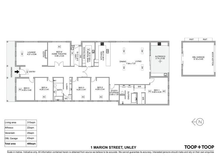 Floorplan of Homely house listing, 1 Marion Street, Unley SA 5061