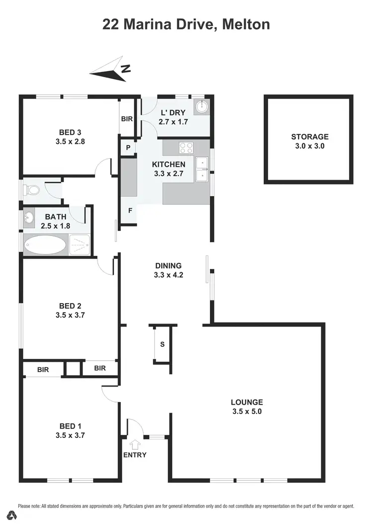 Floorplan of Homely house listing, 22 Marina Drive, Melton VIC 3337