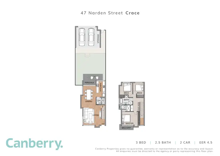 Floorplan of Homely house listing, 47 Narden Street, Crace ACT 2911