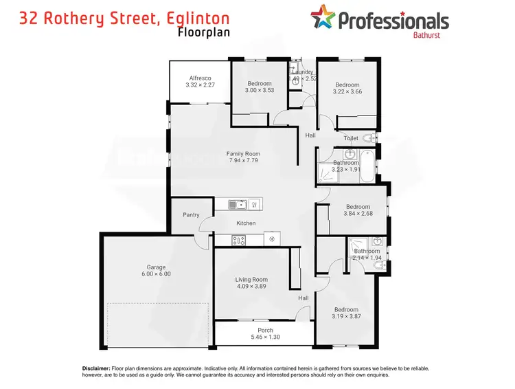 Floorplan of Homely house listing, 32 Rothery Street, Eglinton NSW 2795