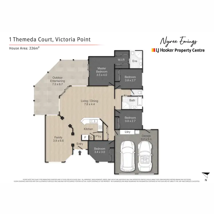 Floorplan of Homely house listing, 1 Themeda Court, Victoria Point QLD 4165