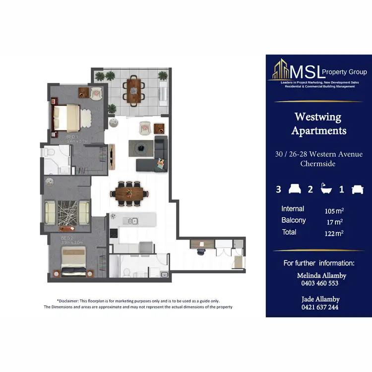 Floorplan of Homely apartment listing, 30/26-28 Western Avenue, Chermside QLD 4032