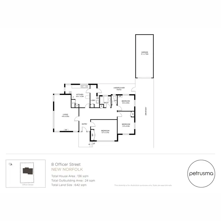 Floorplan of Homely house listing, 8 Officer Street, New Norfolk TAS 7140