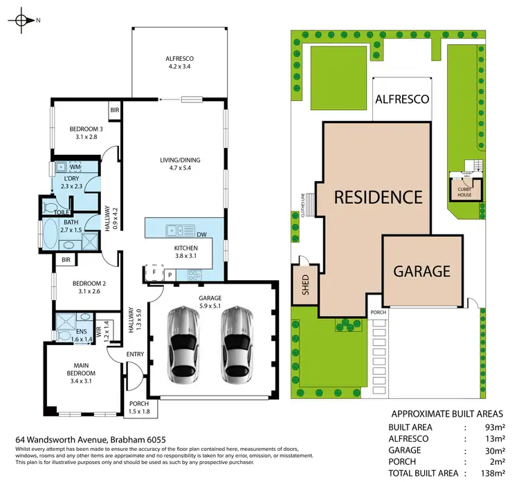 Floorplan of Homely house listing, 64 Wandsworth Avenue, Brabham WA 6055