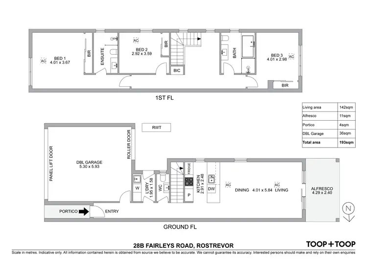 Floorplan of Homely house listing, 28B Fairleys Road, Rostrevor SA 5073