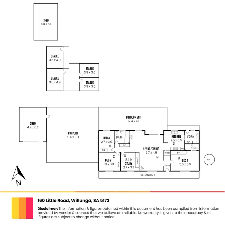 Floorplan of Homely house listing, 160 Little Road, Willunga SA 5172