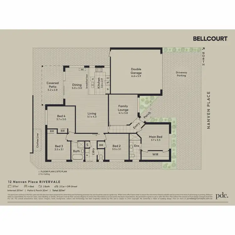 Floorplan of Homely house listing, 12 Nanven Place, Rivervale WA 6103