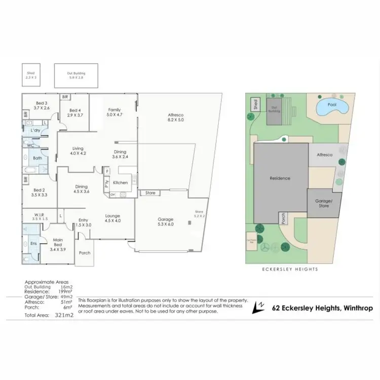 Floorplan of Homely house listing, 62 Eckersley Heights, Winthrop WA 6150