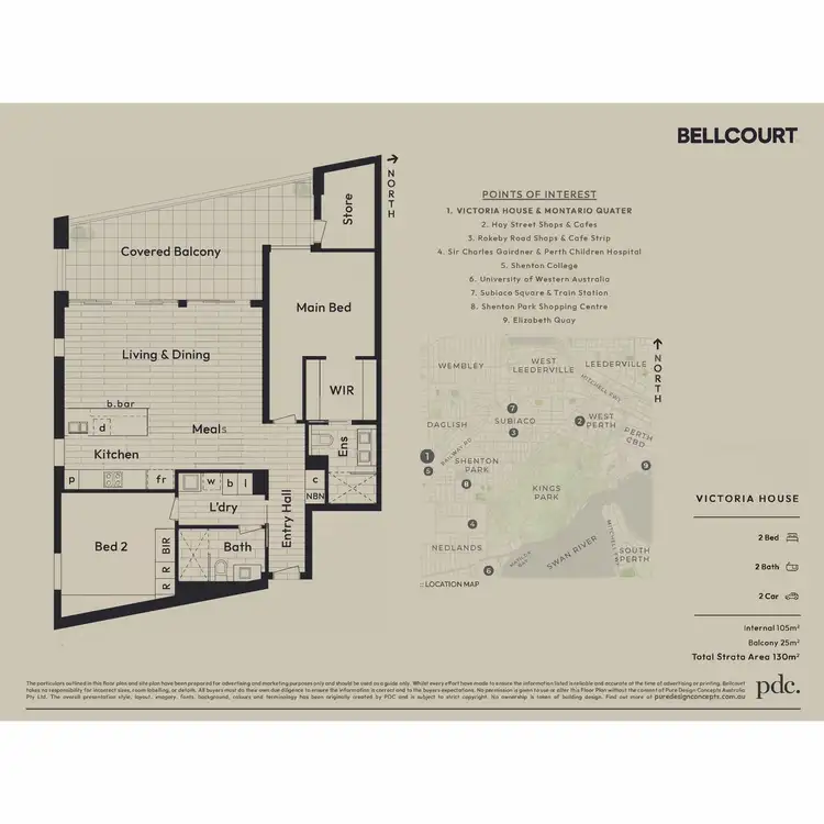 Floorplan of Homely apartment listing, 404/4 Goatcher Vista, Shenton Park WA 6008