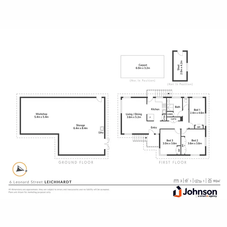 Floorplan of Homely house listing, 6 Leonard Street, Leichhardt QLD 4305