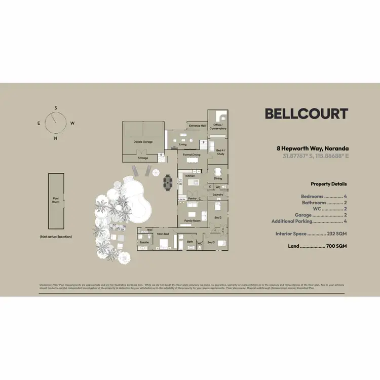 Floorplan of Homely house listing, 8 Hepworth Way, Noranda WA 6062