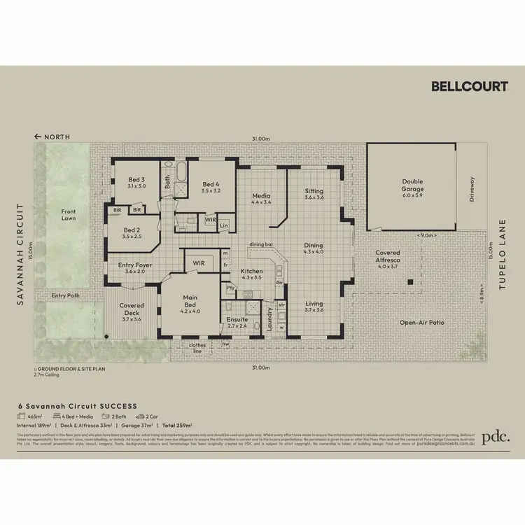 Floorplan of Homely house listing, 6 Savannah Circuit, Success WA 6164