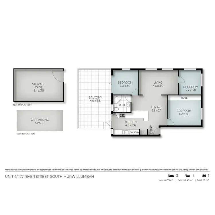 Floorplan of Homely unit listing, 4/127 River Street, South Murwillumbah NSW 2484