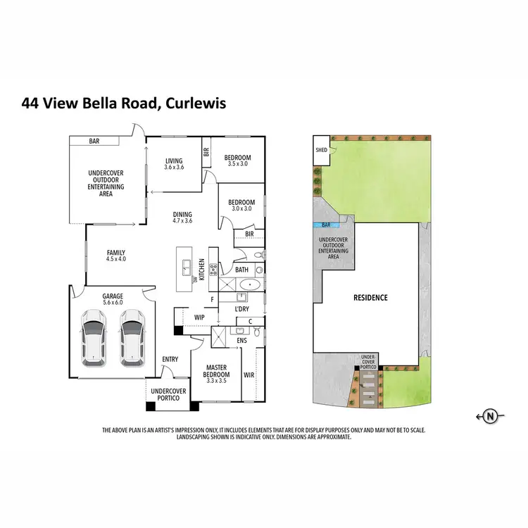 Floorplan of Homely house listing, 44 View Bella Road, Curlewis VIC 3222