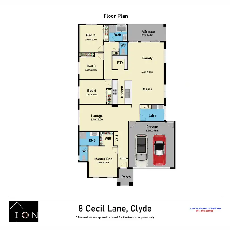 Floorplan of Homely house listing, 8 Cecil Lane, Clyde VIC 3978